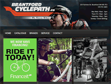 Tablet Screenshot of brantfordcyclepath.ca